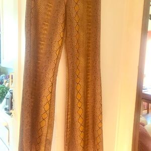 High waisted animal print pants